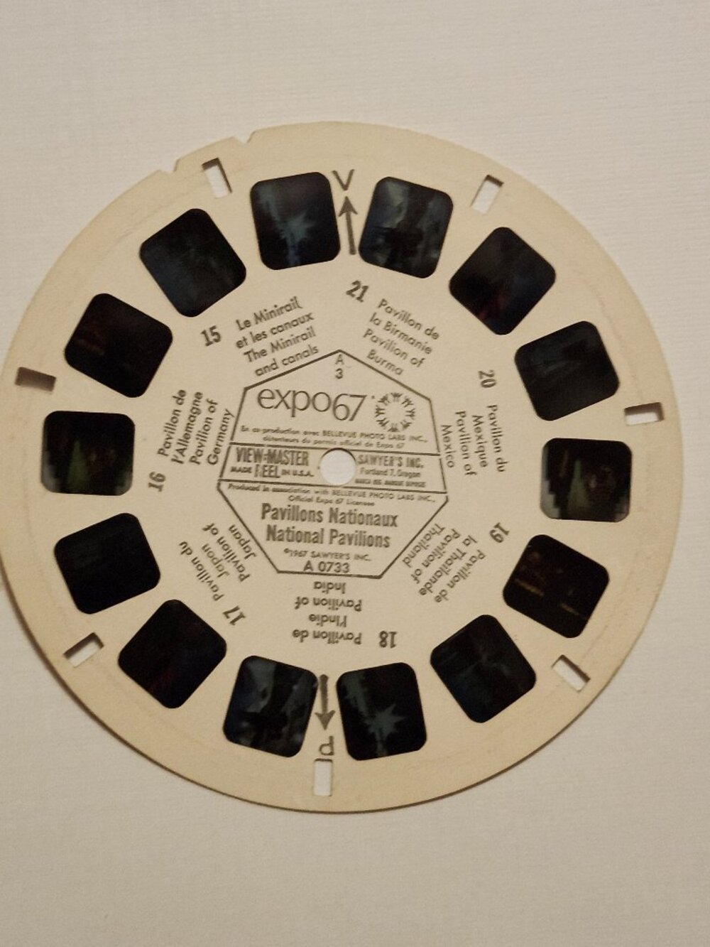 VINTAGE Expo 67 View Master Reel NATIONAL PAVILIONS 1967
